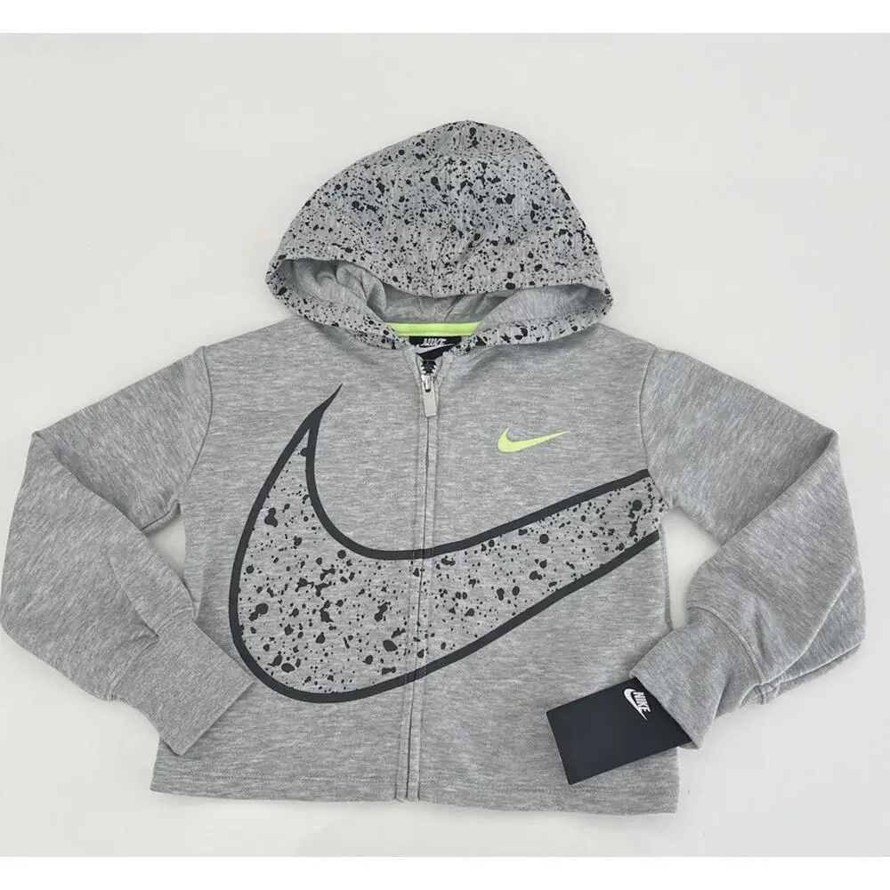 $48 Nike Cardigan Splatter Full Zip Girls Sports Jacket Hoodie Size M(6) - Picture 5 of 5